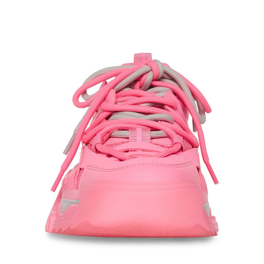 Pink Steve Madden Power Women's Sneakers | PH 9627JSI